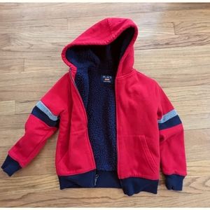 Boys Children's Place Fleece Lined Hoodie Sweatshirt - Size S 5/6
